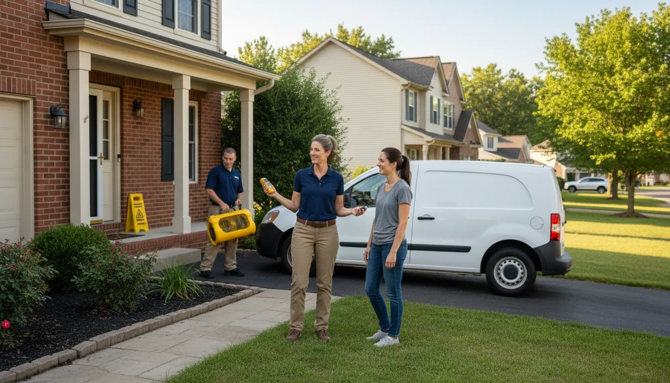 Residential water damage restoration in Valley Park, MS
